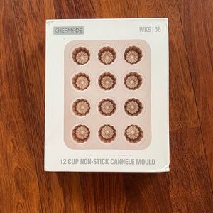 BNIB Chefmade 12 Cup Non-Stick Cannele Mould- high quality